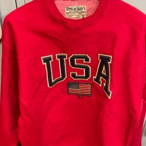 Steve & Barry's Red USA Sweatshirt